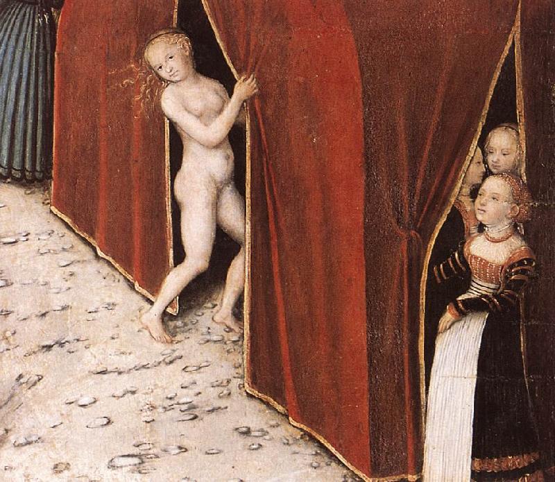 CRANACH, Lucas the Elder The Fountain of Youth (detail)  215 Germany oil painting art